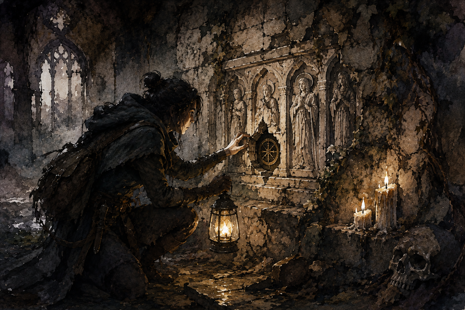 Clues and investigation in a fantasy adventure